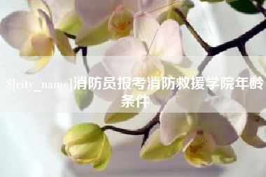 林芝消防员报考消防救援学院年龄条件