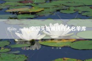 林芝全国失信被执行人名单库