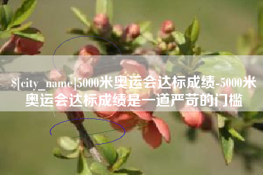 林芝5000米奥运会达标成绩-5000米奥运会达标成绩是一道严苛的门槛