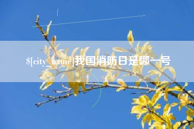 林芝我国消防日是哪一号