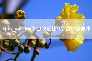 林芝一个口诀记住34个省小学课本