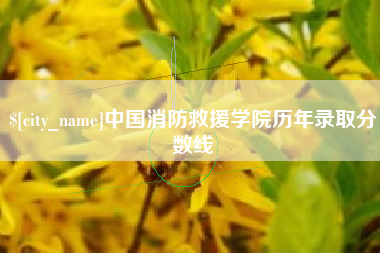 林芝中国消防救援学院历年录取分数线
