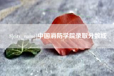 林芝中国消防学院录取分数线