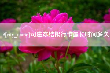 林芝司法冻结银行卡最长时间多久