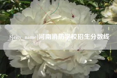 林芝河南消防学校招生分数线