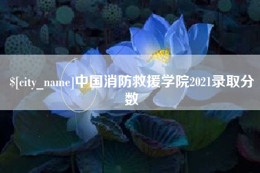 林芝中国消防救援学院2021录取分数