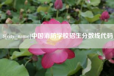林芝中国消防学校招生分数线代码