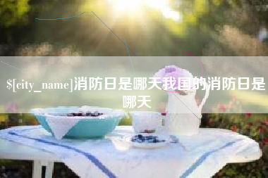 林芝消防日是哪天我国的消防日是哪天