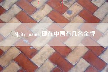 林芝现在中国有几名金牌