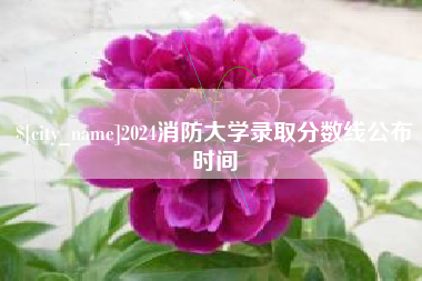 林芝2024消防大学录取分数线公布时间