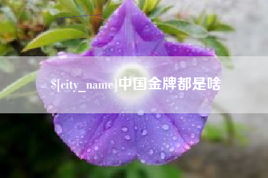 林芝中国金牌都是啥