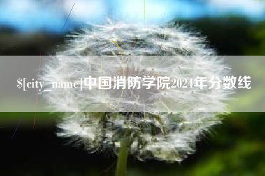 林芝中国消防学院2024年分数线