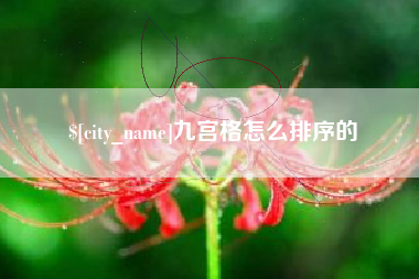 林芝九宫格怎么排序的