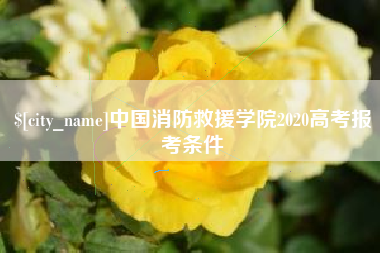林芝中国消防救援学院2020高考报考条件